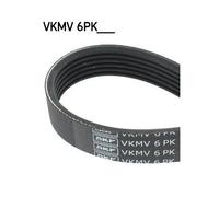 Correa Trapecial Poli V Skf VKMV 6PK1217 para Citroën Fiat Ford Iveco Lancia Kia