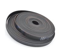 Correa Trapezoidal Cinturón Transmisión 5 Metros GT 2GT Correa Conteo Tiempo Abierto Ancho 6mm 9mm RF EPDM Goma Pequeña Reacción Baja Vibración Polvo Impresora 3D(9mm-(CR-Black))