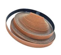 Correa Trapezoidal Cinturón Transmisión 5 Metros GT 2GT Correa Conteo Tiempo Abierto Ancho 6mm 9mm RF EPDM Goma Pequeña Reacción Baja Vibración Polvo Impresora 3D(6mm-(RF-Yellow))