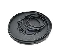 Correa Trapezoidal Cinturón Transmisión Correa De Distribución Abierta De Poliuretano Negro De Acero PU Síncrona Para CNC Ancho 10/15/20/30 Mm HTD 300CM(50 Meter,9mm)