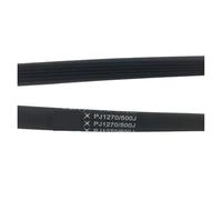 Correa trapezoidal PJ1270 de 500 J for motor de cinta de correr, compatible con Xbike, con 5, 6, 7 y 8 varillas, 1 o 2 unidades(10 ribs-2pcs)