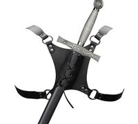 Correa Trasera para Portaespadas | Funda Trasera Unisex para Espadas,Cinturón De Espadas De Correa Trasera De Con Hebilla Ajustable Para Accesorios De Escenario, Traje De Anime Halloween, Juego