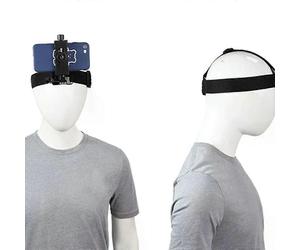 Correa universal portátil para la cabeza con soporte para diadema y clip para tu teléfono móvil o smartphone.