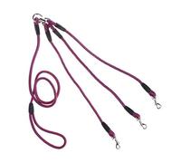 Correas 3 en 1 para perro con mango de nailon, cuerda larga de nailon desmontable para perros dobles y triples