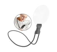 Correas ajustables para el cuello, cristal de aumento que ilumina cómoda lupa portátil para trabajos detallados y pasatiempos, regalo de lectura, ampliador con luz