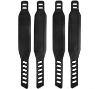Correas ajustables para pedal de bicicleta, correa de goma fija de repuesto para ciclismo, longitud máxima de 12 pulgadas, marca izquierda y derecha, diseño resistente al desgaste para el hogar