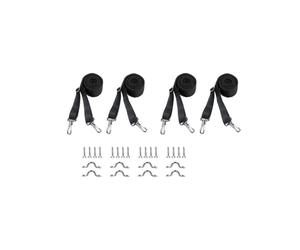 Correas Ajustables para Toldo Bimini de 33"-60" con Gancho de Doble Clip para Accesorios de Toldo de