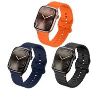 Correas Compatible con Apple Watch Series 10 46mm, Correa Silicona Resistente al Agua Transpirable Deportivas Correas para Apple Watch Series 10 9 8 7 6 5 4 3 2 1 Ultra SE 49mm 46mm 45mm 44mm 42mm