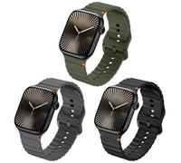 Correas Compatible con Apple Watch Series 10 46mm, Correa Silicona Resistente al Agua Transpirable Deportivas Correas para Apple Watch Series 10 9 8 7 6 5 4 3 2 1 Ultra SE 49mm 46mm 45mm 44mm 42mm