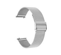 Correas de acero inoxidable aptas for Garmin Forerunner 55 245 645M correa de reloj inteligente correas de pulsera de Metal aptas for Approach S40 S12 S42 Correa (Color : Style 2 Silver, Size : For