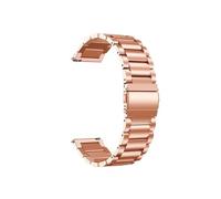 Correas de acero inoxidable aptas for Garmin Forerunner 55 245 645M correa de reloj inteligente correas de pulsera de Metal aptas for Approach S40 S12 S42 Correa (Color : Style 1 Rose Gold, Size : F