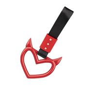 Correas de agarre para coche en forma de corazón, anillo de agarre de corazón de diablo para el interior del coche, novedad única y fácil instalación, correa de mano para coche, varios modelos de