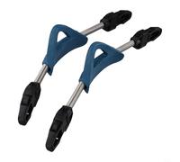 Correas de aleta, 2 piezas de acero inoxidable con resorte antideslizante para buceo, aletas de esnórquel (M azul)