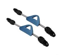 Correas de aleta, 2 unids acero inoxidable resorte antideslizante buceo aletas correas para buceo buceo Snorkeling aletas (L azul)