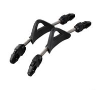 Correas de aleta de buceo, cordones de resorte de acero inoxidable 304 con TPR antideslizante, para reemplazo para la mayoría de aletas de yegua, resistentes para bajo el agua (S negro)
