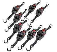 Correas de Amarre automáticas Set 8X Carga de tracción 100daN LGF 0,2 LGL 1,8 m PES Asegurar Carga