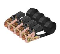 Correas de Amarre de trinquete infinitas Resistentes, Correas de Seguridad de Nailon Negro, Correas de Seguridad de trinquete, Accesorios de Resorte de Pista, Motocicletas, Cargas de Remolque, Kayak