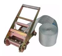 Correas de Amarre de trinquete Sencillas de 10 cm de Ancho, de Color Gris, for Motocicletas remolques Camiones Kayaks Barcos caravanas vehículos Todoterreno(L 20m/65.6')