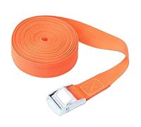 Correas de amarre trinquete alta resistencia, paquete 3, 2M, multicolor for portaequipajes carga coche(Orange)