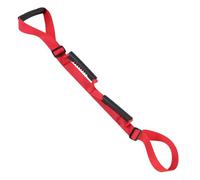 Correas de ayuda para levantamiento de piernas para rehabilitación, cuerda de nailon ajustable con asas para recuperación de rodilla y cadera, ayuda de movilidad para piernas débiles, rojo, 1 m de