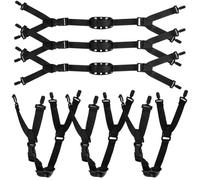 Correas de barbilla para casco, colores aleatorios y paquete de 6 piezas, ideal para sitios de construcción, trabajo industrial y uso seguro, correas de barbilla para casco, color aleatorio, 6 piezas
