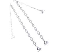 Correas de brasier de diamantes de imitación, correas de repuesto para brasier de 8 formas de cristal, rendimiento fiable, diseño ergonómico, aplicación versátil
