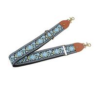 Correas de Cámara de Estilo étnico Retro, Correas de Hombro de Cuello de Cámara Gruesas Tejidas, Correas de Fotografía Al Aire Libre, Diseño Más Amplio con Bloqueo de Presión, (Azul)