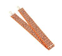 Correas de Cámara Universales, Correas Tejidas Más Gruesas, Correas de Cuello de Cámara de Poliéster con Cierre a Presión, Se Pueden Utilizar como Equipo de Fotografía Al Aire (Naranja Blanco Negro)