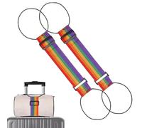 Correas de conector de equipaje ajustables y resistentes, multiusos, para maletas, correas de viaje, cinturón de cierre elástico para equipaje, impermeable y resistente al desgaste, aligera la carga