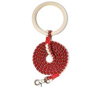 Correas de cuerda para perro, mango de madera de 5 pies, correas gruesas ajustables para perros, líneas de entrenamiento para cachorros para entrenamiento, caminar al aire libre