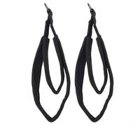 Correas de doble bucle para pilates con anillos en D, para correas de pie de forro polar para reformer, paquete de 2 bandas de ejercicio para entrenamiento de gimnasio en casa, flexibilidad y