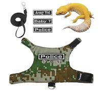 Correas de dragón Barbudo, arnés de Correas de Lagarto - Arnés Ajustable a Prueba de Escape para Reptiles Lagarto - Arnés para Reptiles y Dragones, Correas para Animales pequeños, Disfraz de seg