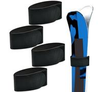 Correas de Esquí Correa Ajustable, Ski Straps, Correas Sujeción Esquí con Almohadillas Protectoras de EVA, Cinta de Sujeción para Esquí, Correa Esquí y Bastones para Transporte, Viajes, Almacenamiento