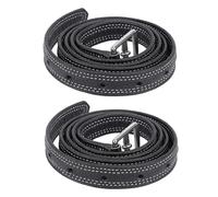 Correas de estribo de piel de vaca 2pcs | Correa elástica engrosada para una conducción segura | Equipo de equitación para caballo/sendero/entrenamiento | Correa de brida resistente con cuero fino