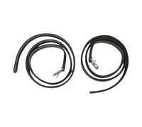 Correas de Estribo para Silla Ecuestre, Correas de Estribo de Microfibra con Hebillas de Acero Inoxidable para Montar a Caballo, 2 uds. (Negra)