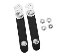 Correas de fuelle de acordeón negras con película de extensión de metal para acordeón de 8,6 cm