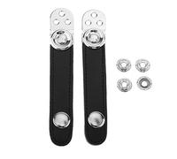 Correas de fuelle de acordeón negras con película de extensión de metal para acordeón de 8,6 cm