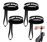 Correas De Guantes De Esquí - 4 Correas De Muñeca De Montañismo, Soportes De Guantes De SkY Unisex, Sujetadores De Hebilla De Mano Seguros | Accesorios Para El Tiempo Frío Para SkY, Snowboard, L