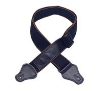 Correas de guitarra E Pick Pocket Correa de hombro de algodón extremos de cuero Correas guitarristas