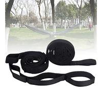 Correas de hamaca, 2 correas de columpio de árbol de 200 cm, kit para colgar al aire libre, correa de hamaca de cuerda atada para camping, jardín, senderismo para hamaca columpios