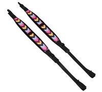 Correas de hombro ajustables, terciopelo de cuero con flechas de colores, correas de acordeón regulables for músicos sentados y de pie en conciertos, ensayos y estudio