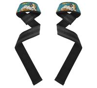 Correas de levantamiento de calabazas para perros, 26 pulgadas, antideslizantes, muñequeras para gimnasio para levantamiento de pesas, peso muerto, ejercicio, entrenamiento de fuerza