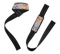 Correas de levantamiento de nubes auspiciosas tradicionales de dragón chino Phoenix de 26 pulgadas, antideslizantes, para levantamiento de pesas, culturismo, levantamiento de potencia y peso muerto