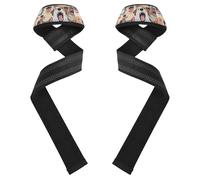 Correas de levantamiento de pesas para perros de dibujos animados coloridos, 26 pulgadas, correa de peso muerto para levantamiento de pesas, gimnasio, peso muerto, entrenamiento