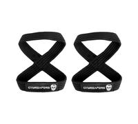 Correas de levantamiento para levantamiento de peso muerto, levantamiento de potencia, hombre fuerte y entrenamiento cruzado, correas de muñeca fuertes para hombres y mujeres (negro, S)