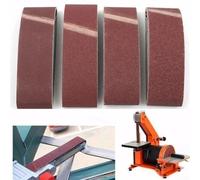 Correas de lijado de 75 mm x 533 mm, paquete de 24 para lijadoras de banda Bs, correas de óxido de aluminio compatibles con Ferm Skil y otros para modelos de lijadora estilo BS (40/60/80/120 (24