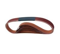 Correas de lijado de óxido de aluminio for carpintería, 10 Uds., 1x30 pulgadas, cinturón abrasivo for metalurgia de peso X, grano 80