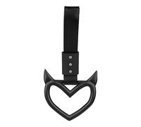 Correas de mango de coche en forma de corazón, dije de agarre de tren de metro, bonito accesorio para automóvil, soporte decorativo para correa de coche, dije instalable para estilo de deriva para