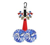 Correas de mochila para pompones, llavero resistente para animadoras, soporte ajustable resistente al desgaste, accesorio para fanáticos de los deportes, clip portátil ligero con ajuste seguro