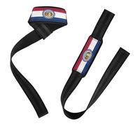 Correas de muñeca acolchadas de neopreno de 66 cm para levantamiento de pesas, culturismo, diseño de bandera del estado de Missouri